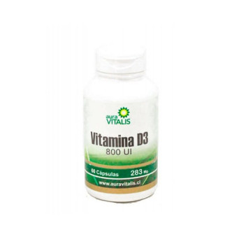 Vitamina D3 800 UI 60 Capsulas Aura Vitalis