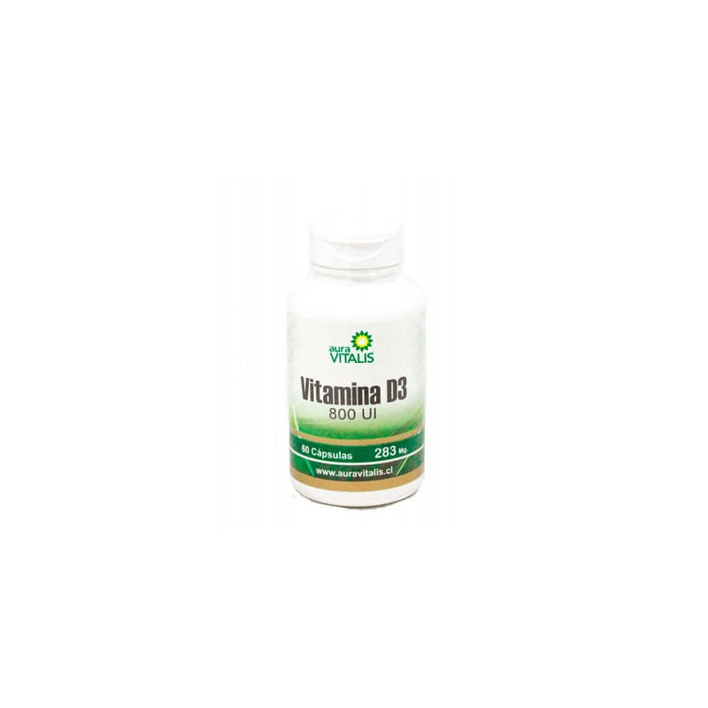 Vitamina D3 800 UI 60 Capsulas Aura Vitalis