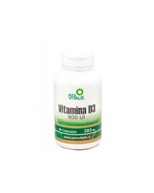 Vitamina D3 800 UI 60 Capsulas Aura Vitalis