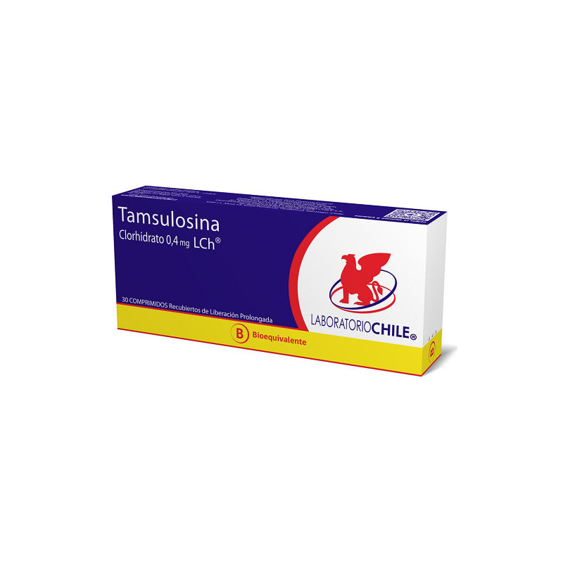 Tamsulosina 0.4 mg  30 Comprimidos Recubiertos (LP) Lab Chile
