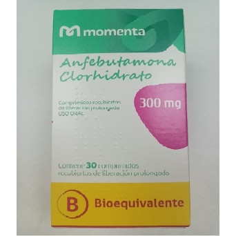 Anfebutamona Clorhidrato  300mg 30 Comp. Rec. Lab Momenta