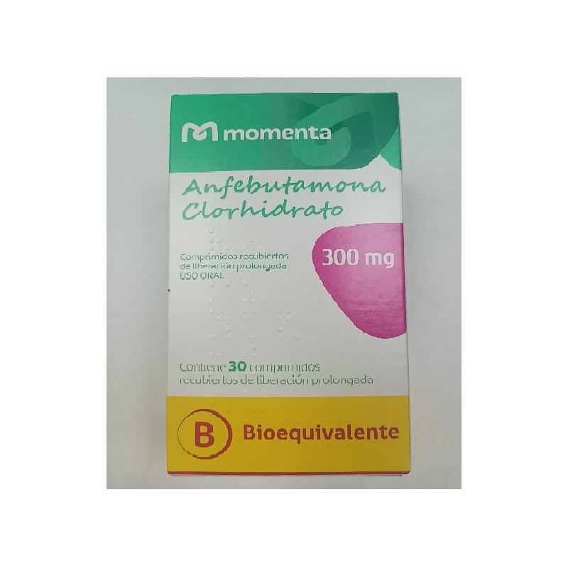 Anfebutamona Clorhidrato  300mg 30 Comp. Rec. Lab Momenta