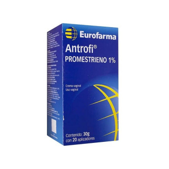 Antrofi 1% Crema Vaginal 30 gramos 20 Aplicadores