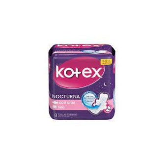 Kotex Toalla Higienica Nocturna 8 Unidades