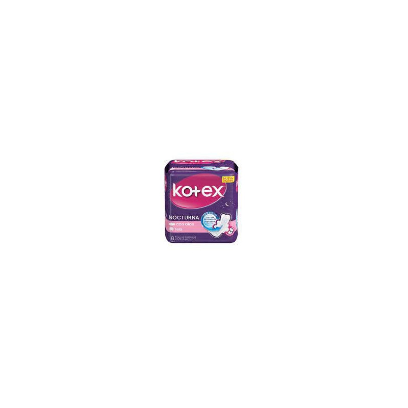Kotex Toalla Higienica Nocturna 8 Unidades