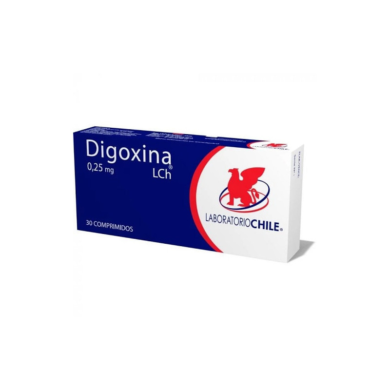 Digoxina 0.25 Mg 30 Comp Lab Chile