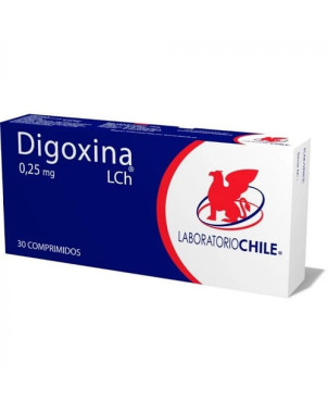 Digoxina 0.25 Mg 30 Comp Lab Chile