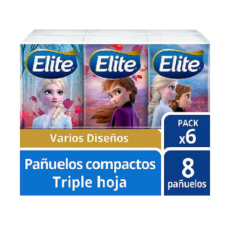 Pack Pañuelos Elite Diseños 6 Und