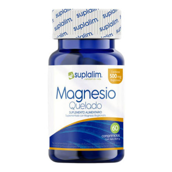Magnesio Quelado 500 mg x 60 Comp Suplalim
