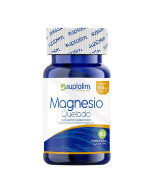 Magnesio Quelado 500 mg x 60 Comp Suplalim