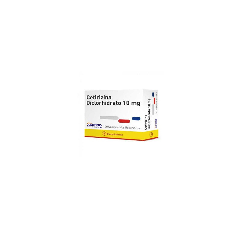 Cetirizina Diclorhidrato 10 Mg 30 Comp Lab Ascend