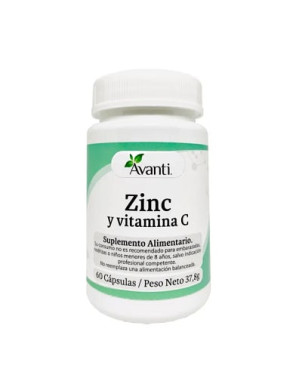 Zinc Y Vitamina C 60 Caps Avanti