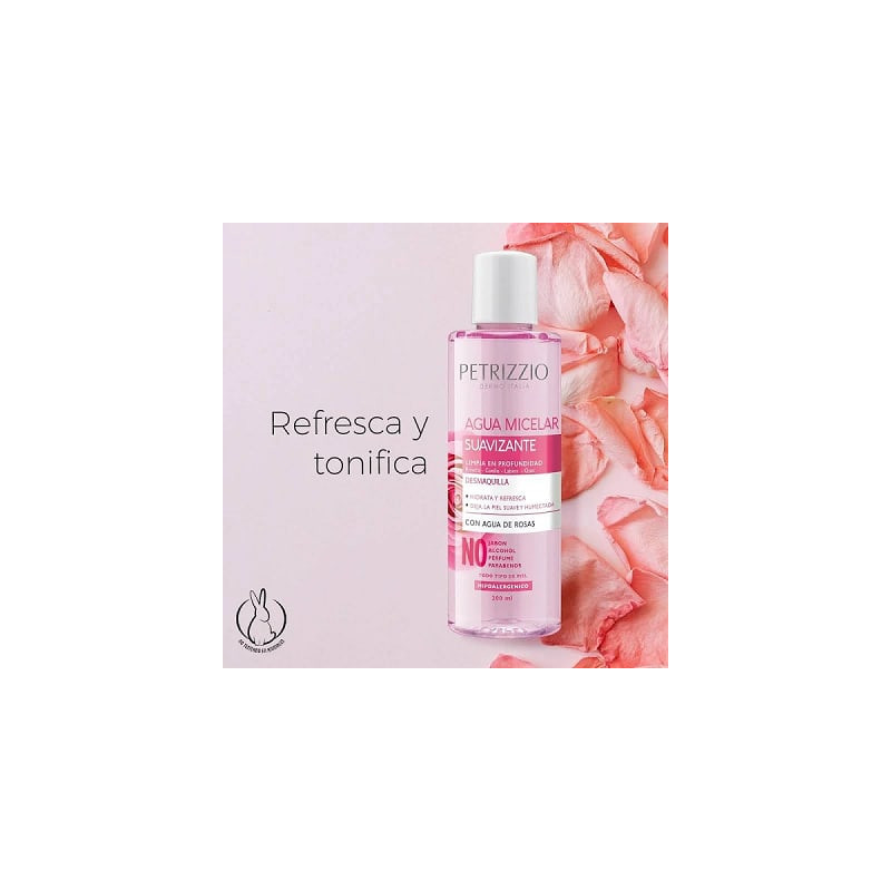 Agua Micelar Agua De Rosas 200 mL Petrizzio