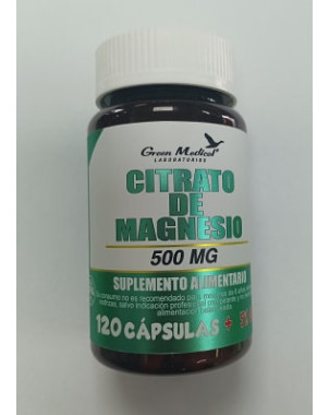 Citrato De Magnesio 500 Mg X 120 Capsulas G. Medical