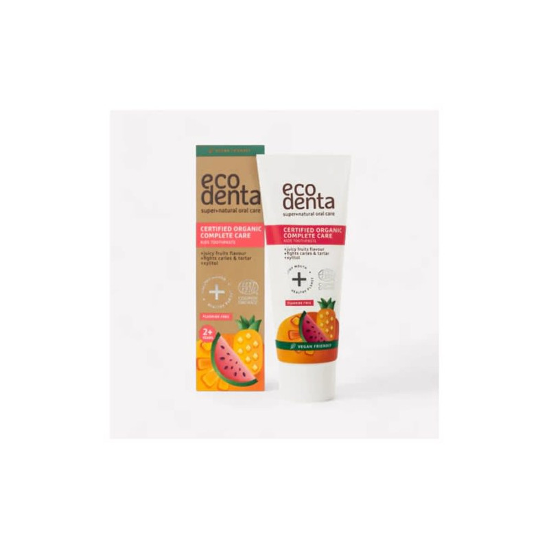 Pasta Dental Kids Sabor Jugo De Frutas 75 Ml Ecodenta **SIN CAJA**