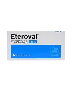 Eteroval 120 Mg 7 Comp Recubiertos Saval