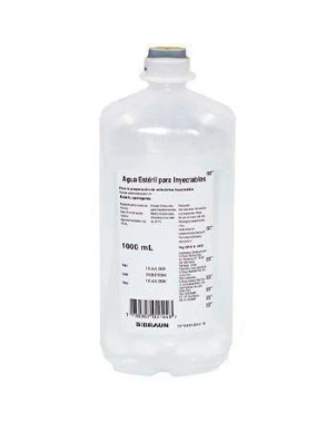 Agua Esteril Para Inyectables 1000 ml Lab Braun