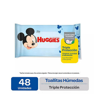 Huggies Toallitas Humedas Triple Proteccion x 48 Unidades