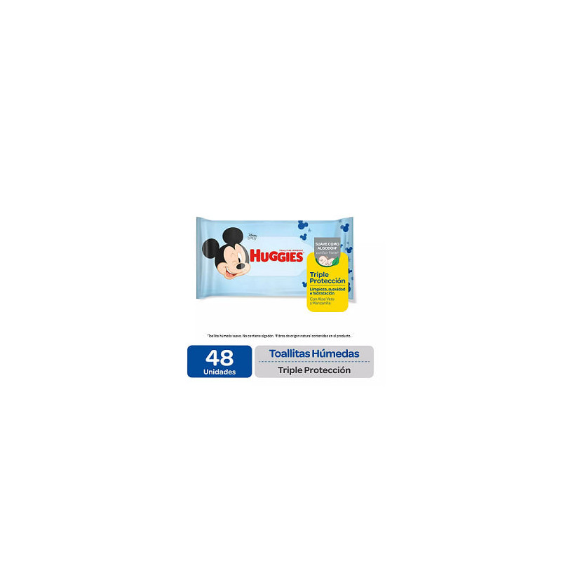 Huggies Toallitas Humedas Triple Proteccion x 48 Unidades