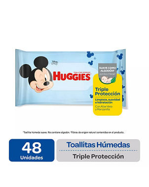 Huggies Toallitas Humedas Triple Proteccion x 48 Unidades