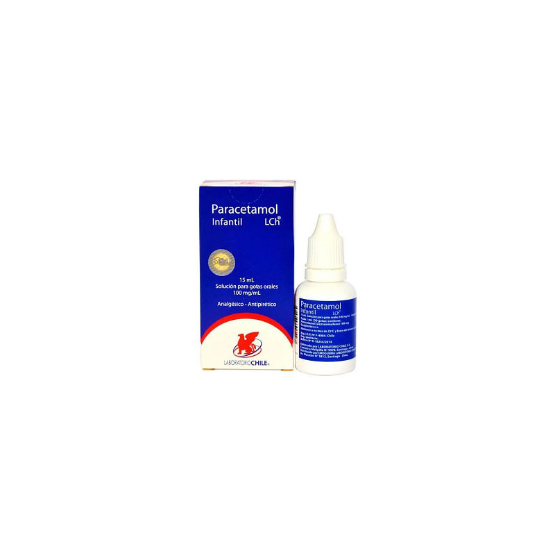 Paracetamol Infantil 100 Mg/Ml 15 Ml Lab Chile