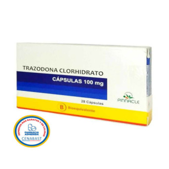 Trazodona 100 Mg 28 Capsulas