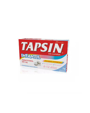 Tapsin Infantil 160 Mg 16 Comprimidos Masticables