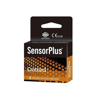 Sensor Plus Preservativo Dotted 3 Un.