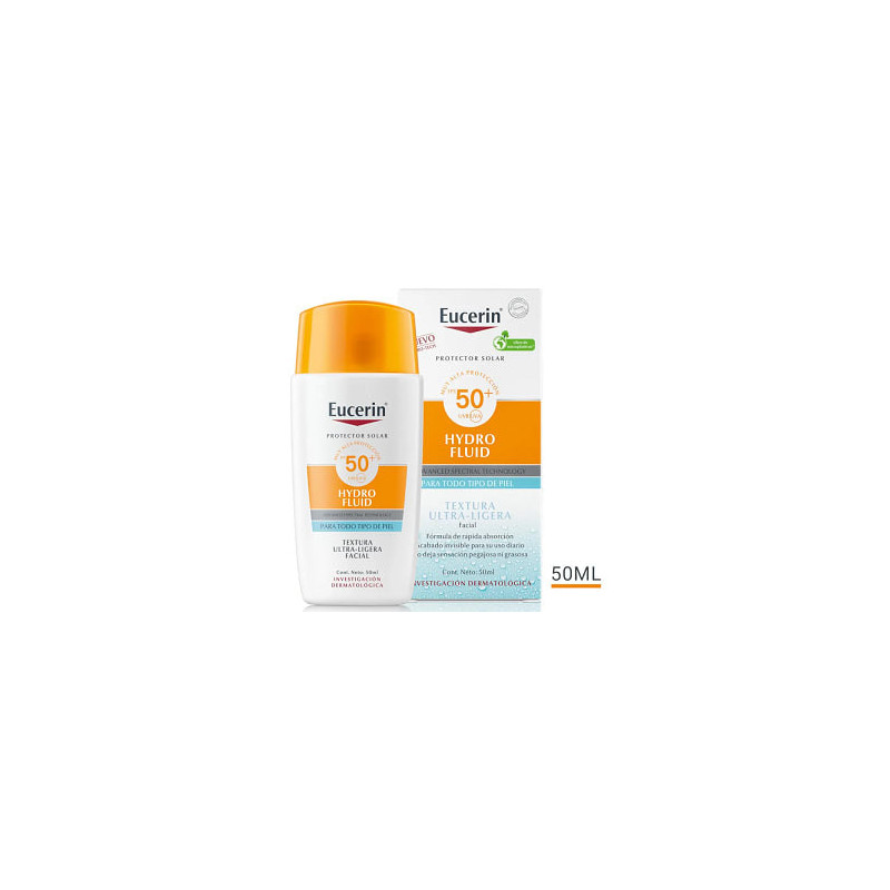 Eucerin Hydro Fluid FPS 50 Textura Ultra Ligera Facial 50 Ml