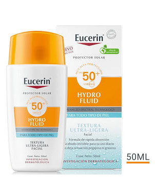 Eucerin Hydro Fluid FPS 50 Textura Ultra Ligera Facial 50 Ml
