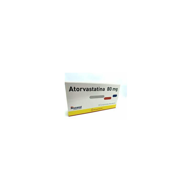 Atorvastatina 80 mg x 30 comp recubiertos