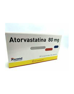 Atorvastatina 80 mg x 30 comp recubiertos