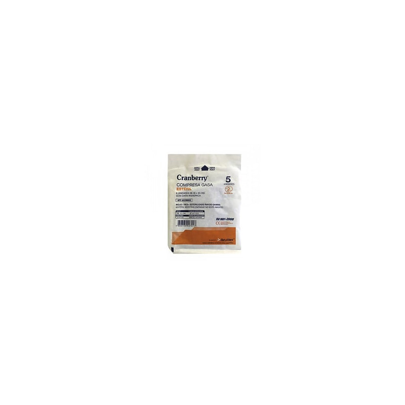 Compresa De Gasa Esteril 45 x 45  5 Unid Reutter