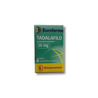 Tadalafilo 20 mg x 4 comp
