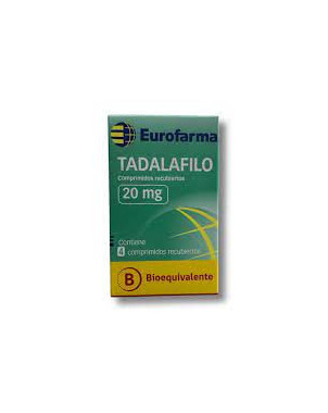 Tadalafilo 20 mg x 4 comp