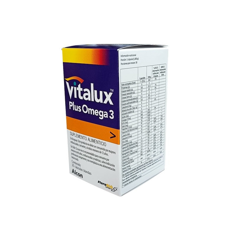 Vitalux Plus Omega 3 30 cápsulas blandas