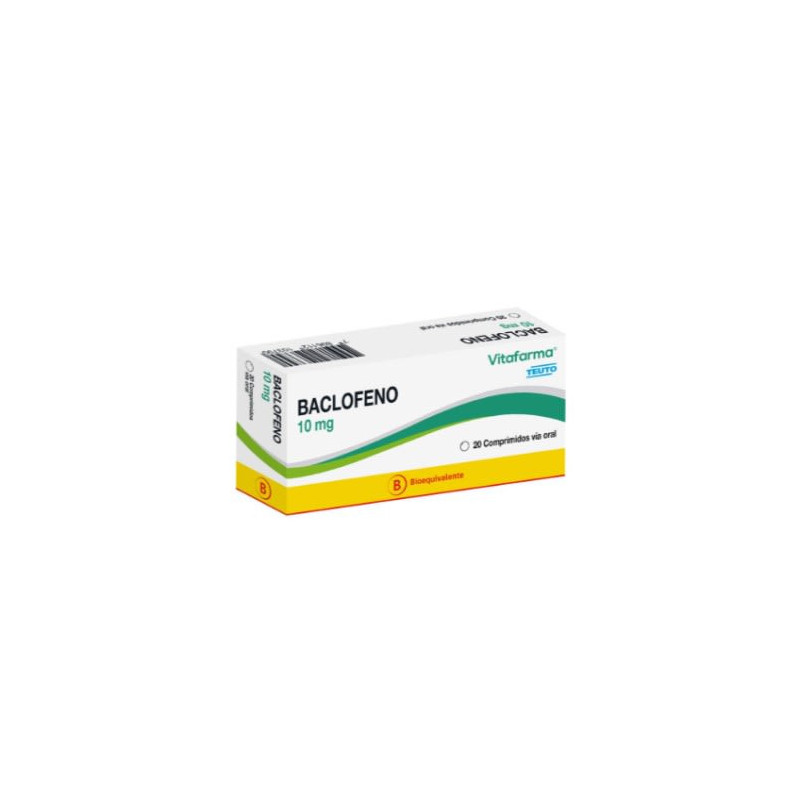 Baclofeno 10 mg x 20 comp