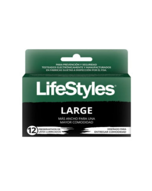 LifeStyles Preservativo Large 12 Unidades