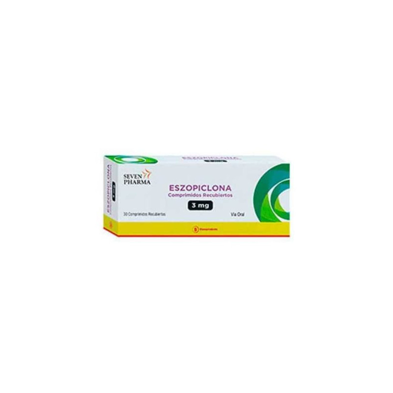 Eszopiclona 3 Mg 30 Comprimidos Seven Pharma