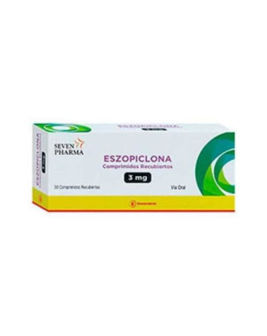 Eszopiclona 3 Mg 30 Comprimidos Seven Pharma