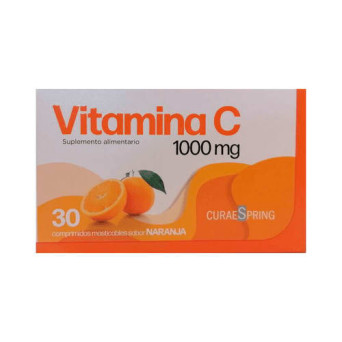 Vitamina C 1000 Mg 30 Comp Masticables Curaespring