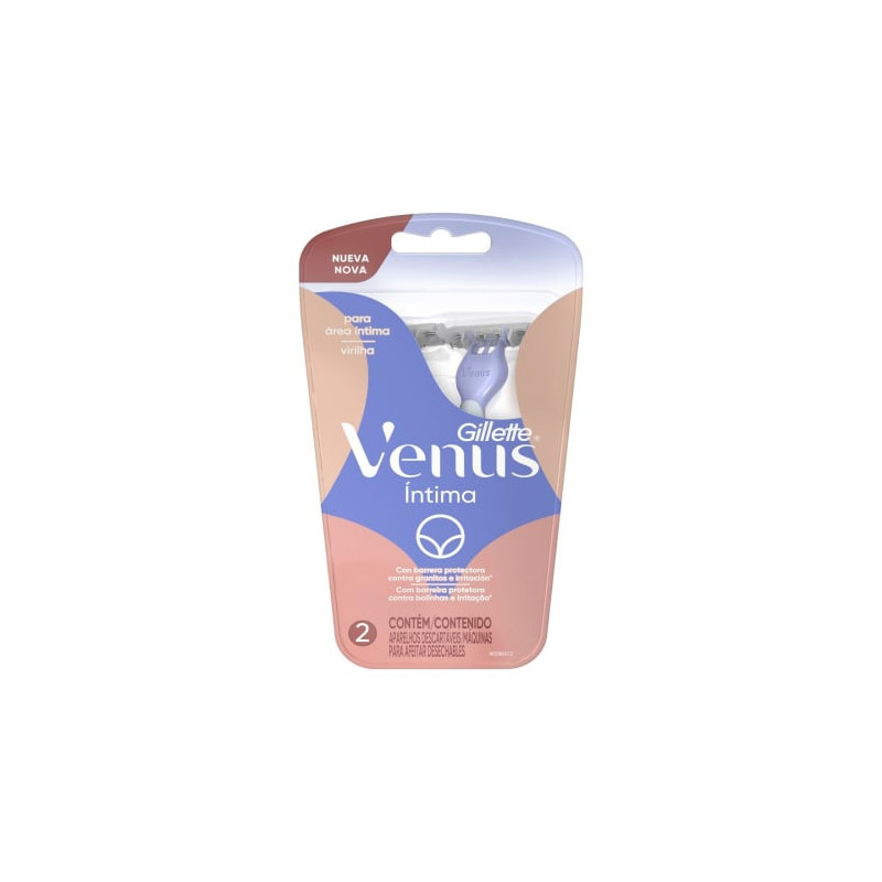 Gillette Venus Intima Maquina De Afeitar 2 Un.