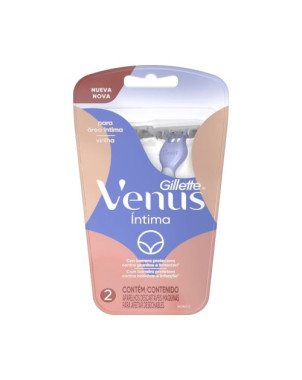 Gillette Venus Intima Maquina De Afeitar 2 Un.