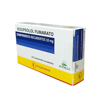 Bisoprolol Fumarato 10 mg 30 Comprimidos Recubiertos Ley Cenabast