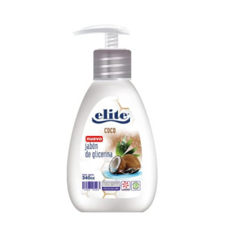 Jabon De Glicerina Coco 340 mL Elite