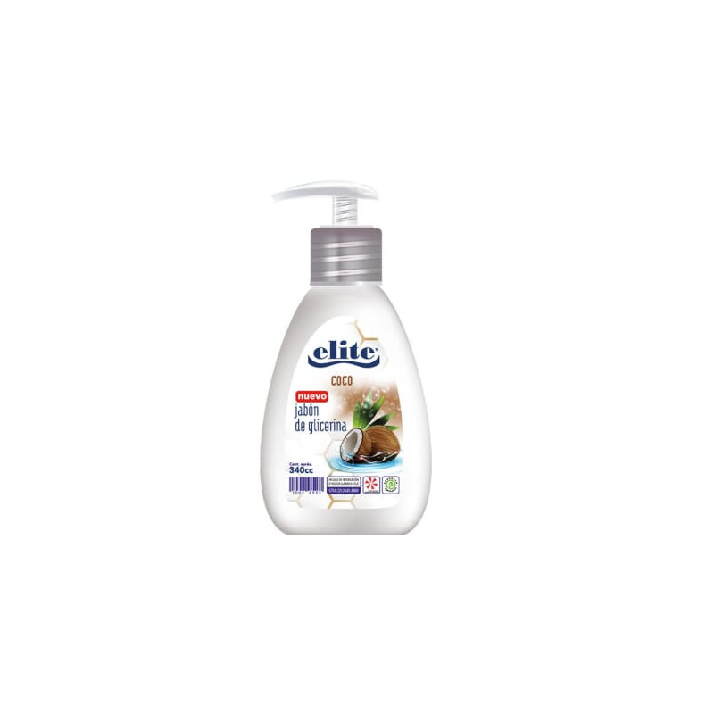 Jabon De Glicerina Coco 340 mL Elite