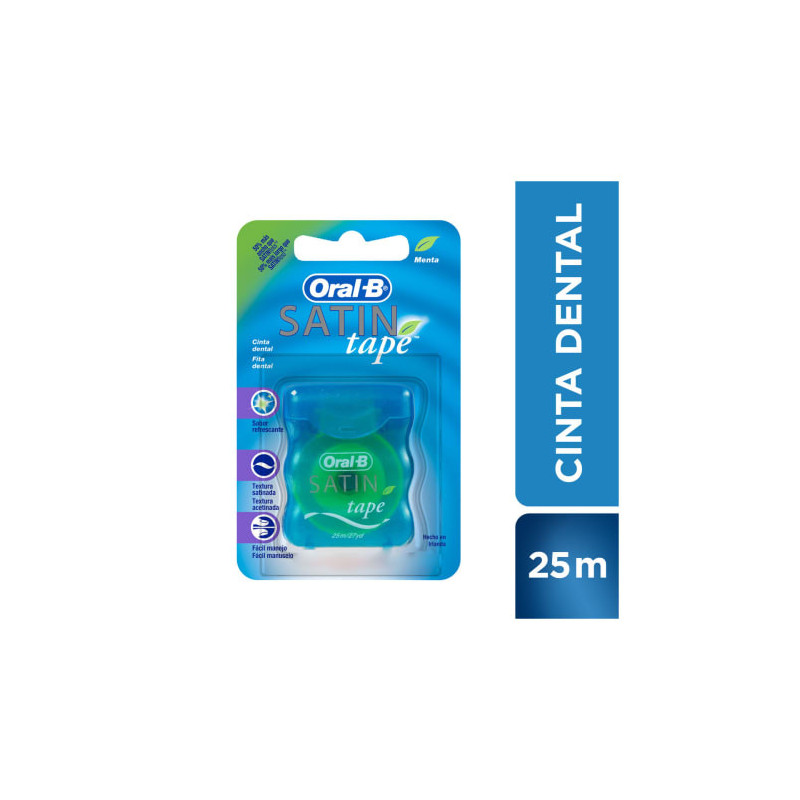 Oral B Satin Tape Cinta Dental Menta 25 Mts