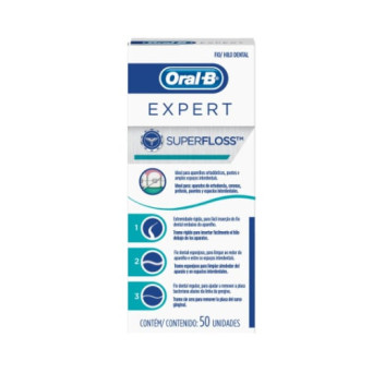 Oral B Superfloss Expert Hilo Dental 50 Unidades