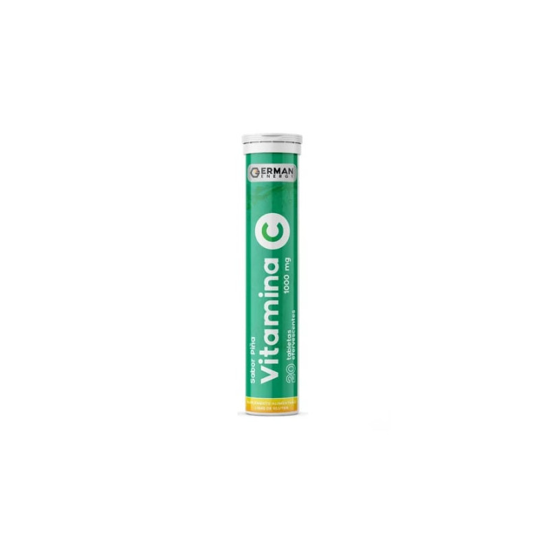 Vitamina C 1000 Mg 20 Tabletas Efervescentes Sabor Piña German Energy