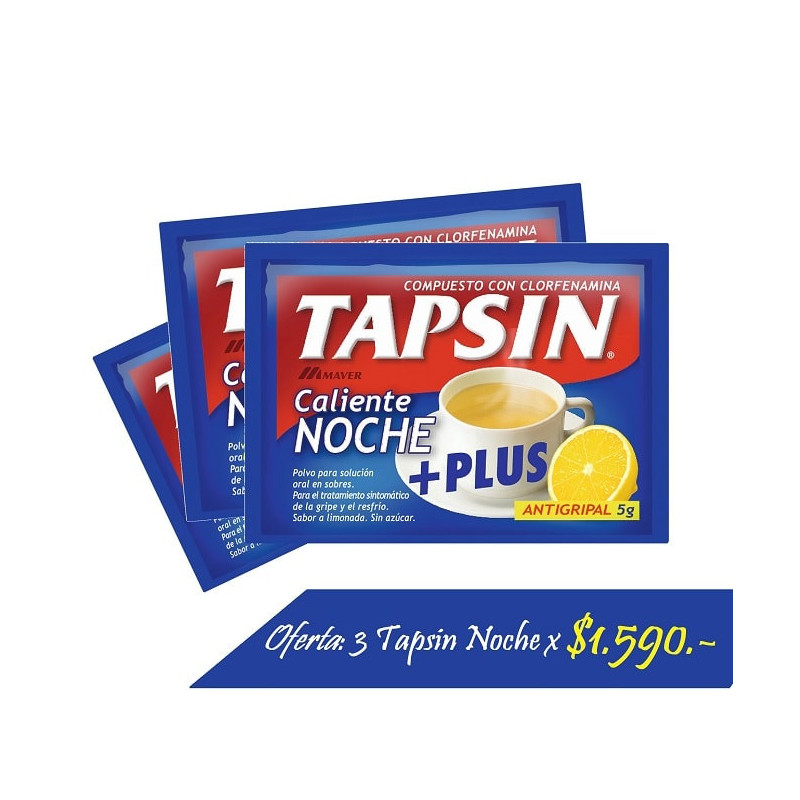 OFERTA Tapsin Noche +Plus 3 Unidades